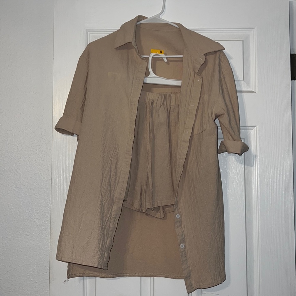 Beige Two-Piece Set